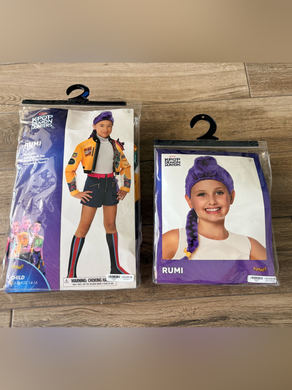 Spirit Halloween KPop Demon Hunters Rumi Costume Kids Extra Large
